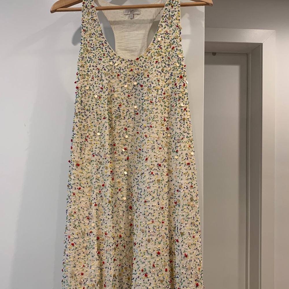 Joie Beaded A-Line Shift Dress